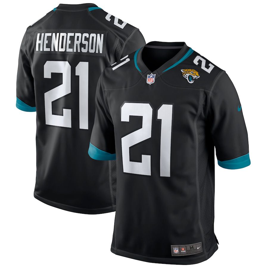 Men Jacksonville Jaguars #21 C.J. Henderson Nike Black Game NFL Jersey